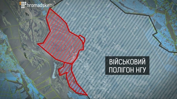 В Киевской области на полигоне Нацгвардии чиновники построили элитные коттеджи